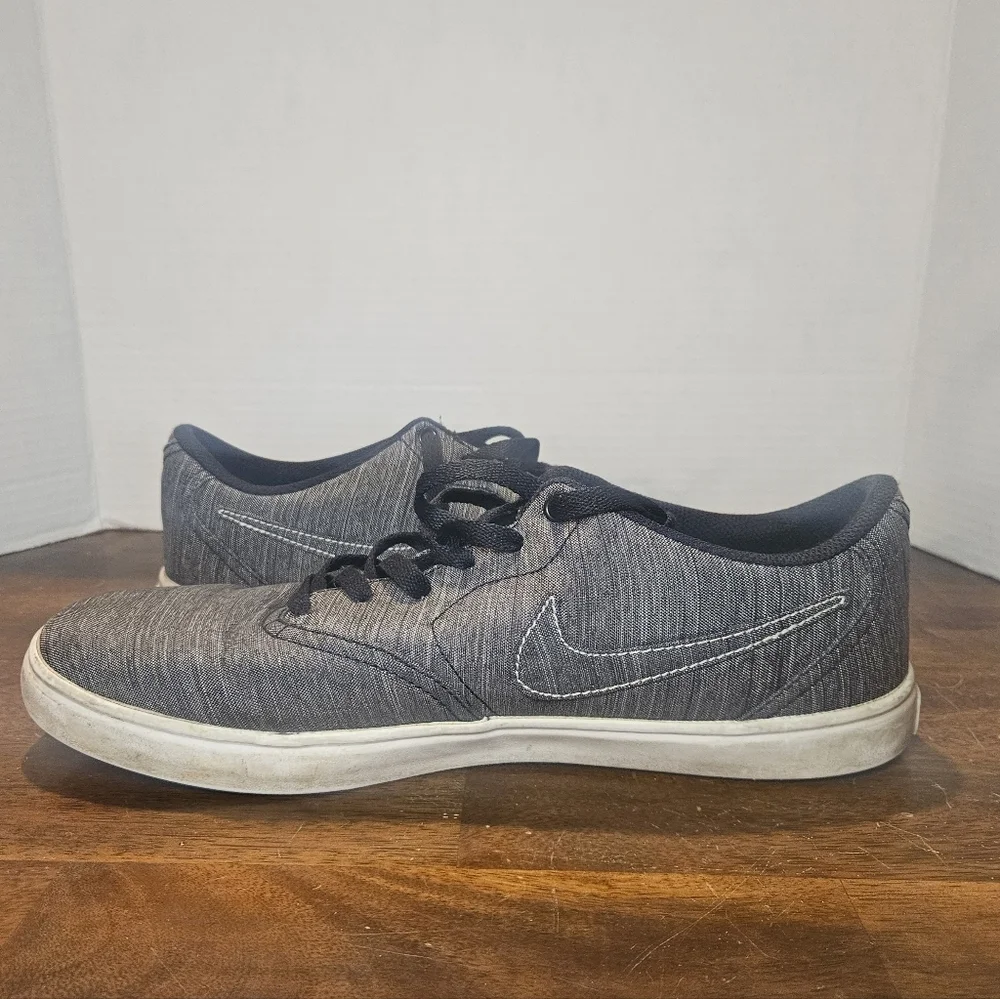 Size 12 - Nike SB Check Solarsoft Canvas Black White